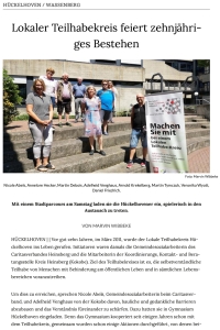 Mühlenmarkt Wegberg 2021| Simon Jansen und Beate Junk (EUTB), in der Mitte Adelheid Venghaus (KoKoBe)
