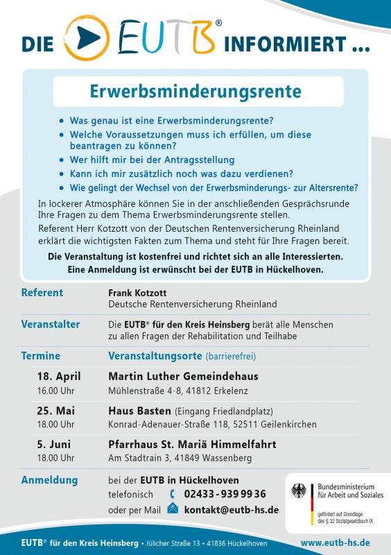 Informationsveranstaltung Programm