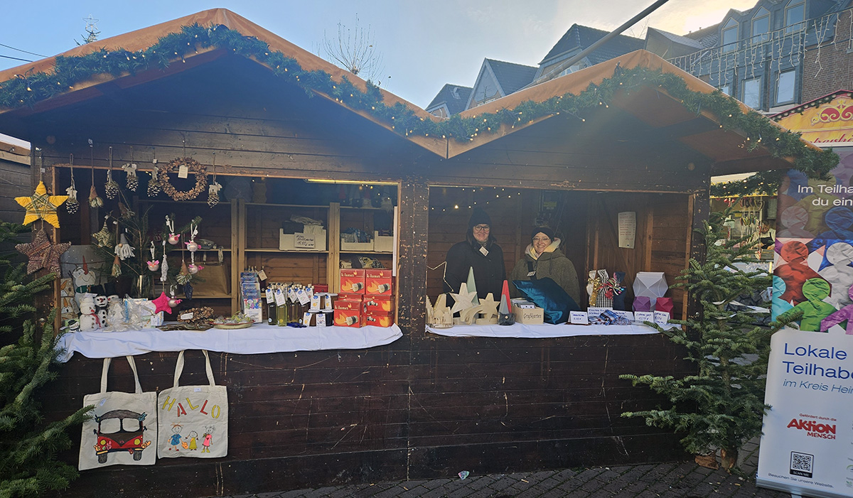 Lokale Teilhabe-Kreise am Weihnachtsmarkt in Heinsberg